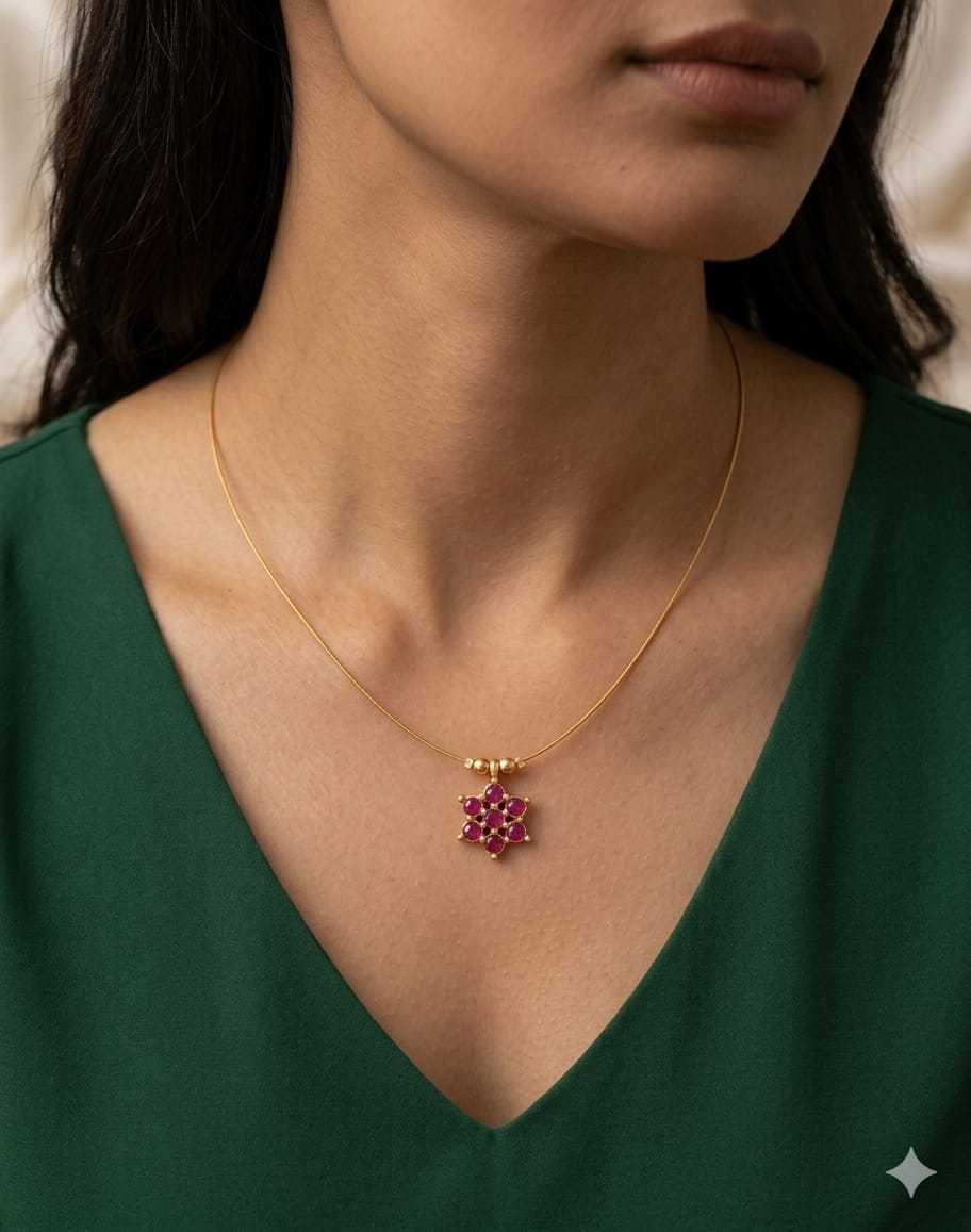 Snowflake Blossom Crystal Pendant