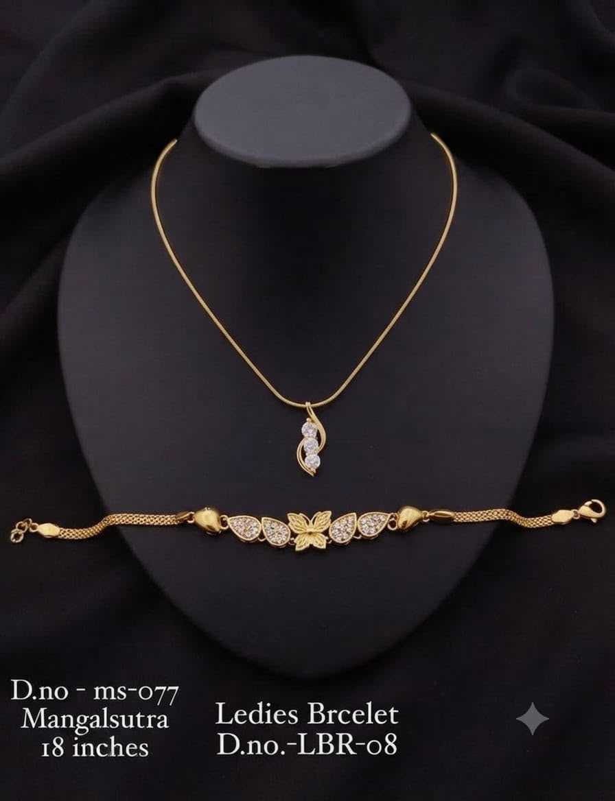 18-Inch Butterfly & Leaf Necklace with Bracelet