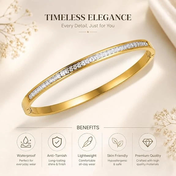 18K Gold Plated Anti Tarnish Waterproof Charm Bracelet