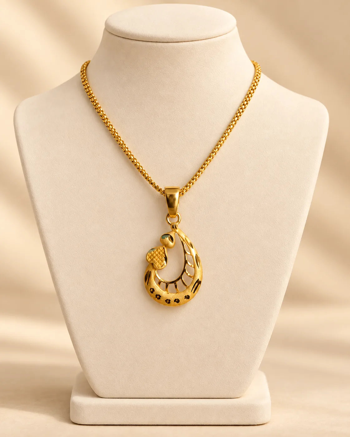One Gram Gold Plated Daily Wear Chain With Pendant