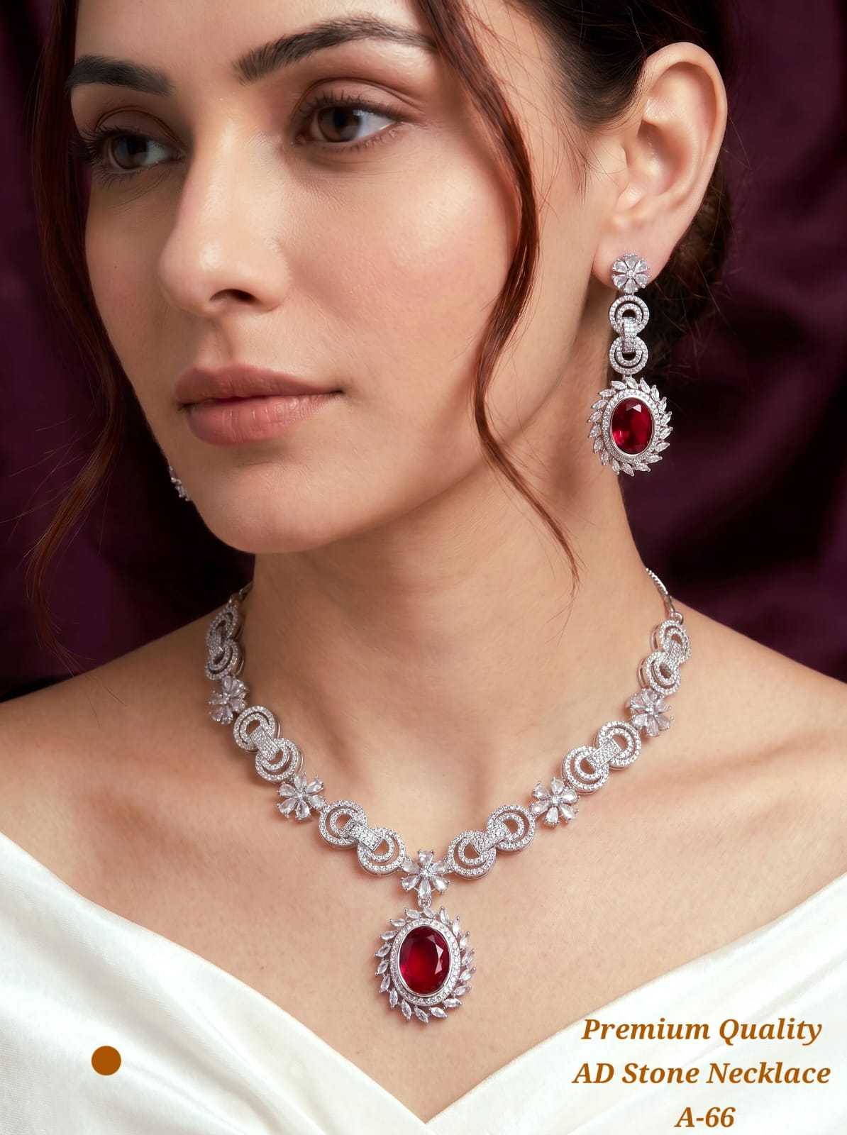 AD Starburst Necklace with Interlocking Loops