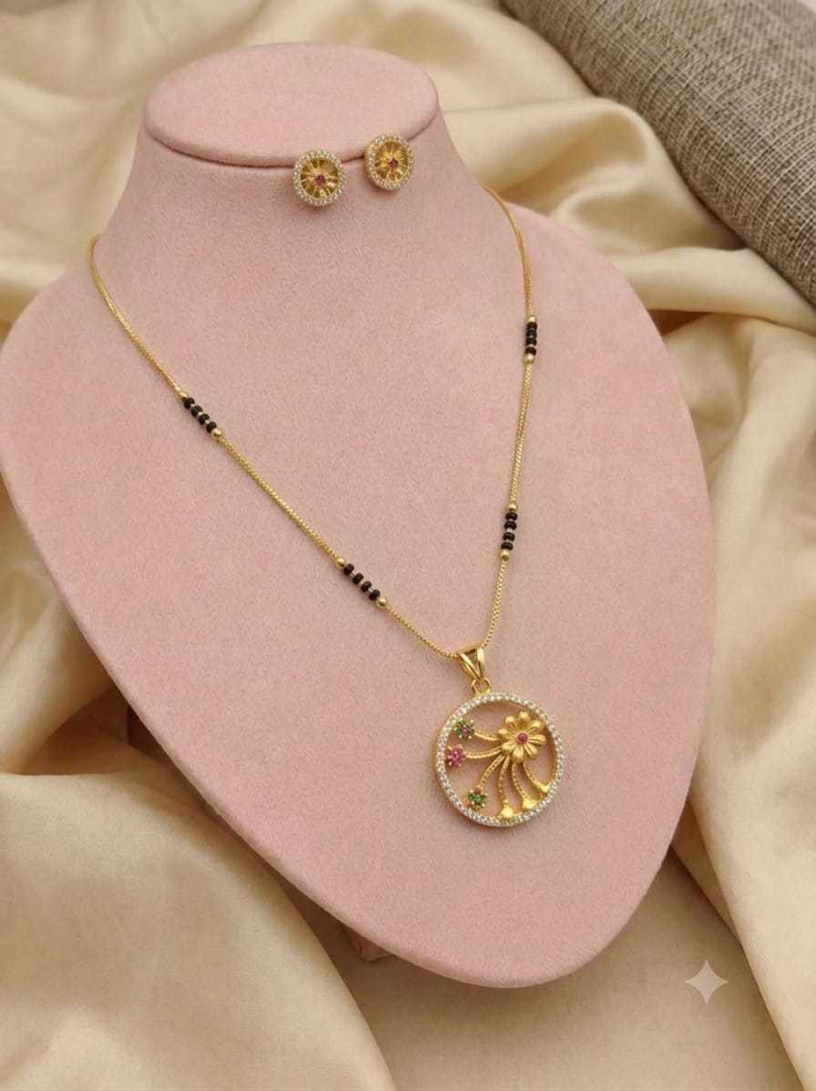 AD Stone Minimalist Mangalsutra Set