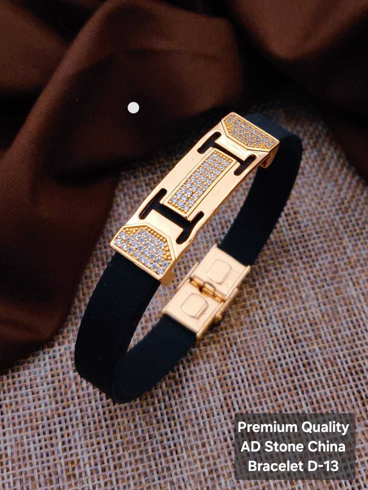 AD Stone Unisex Statement Bracelet