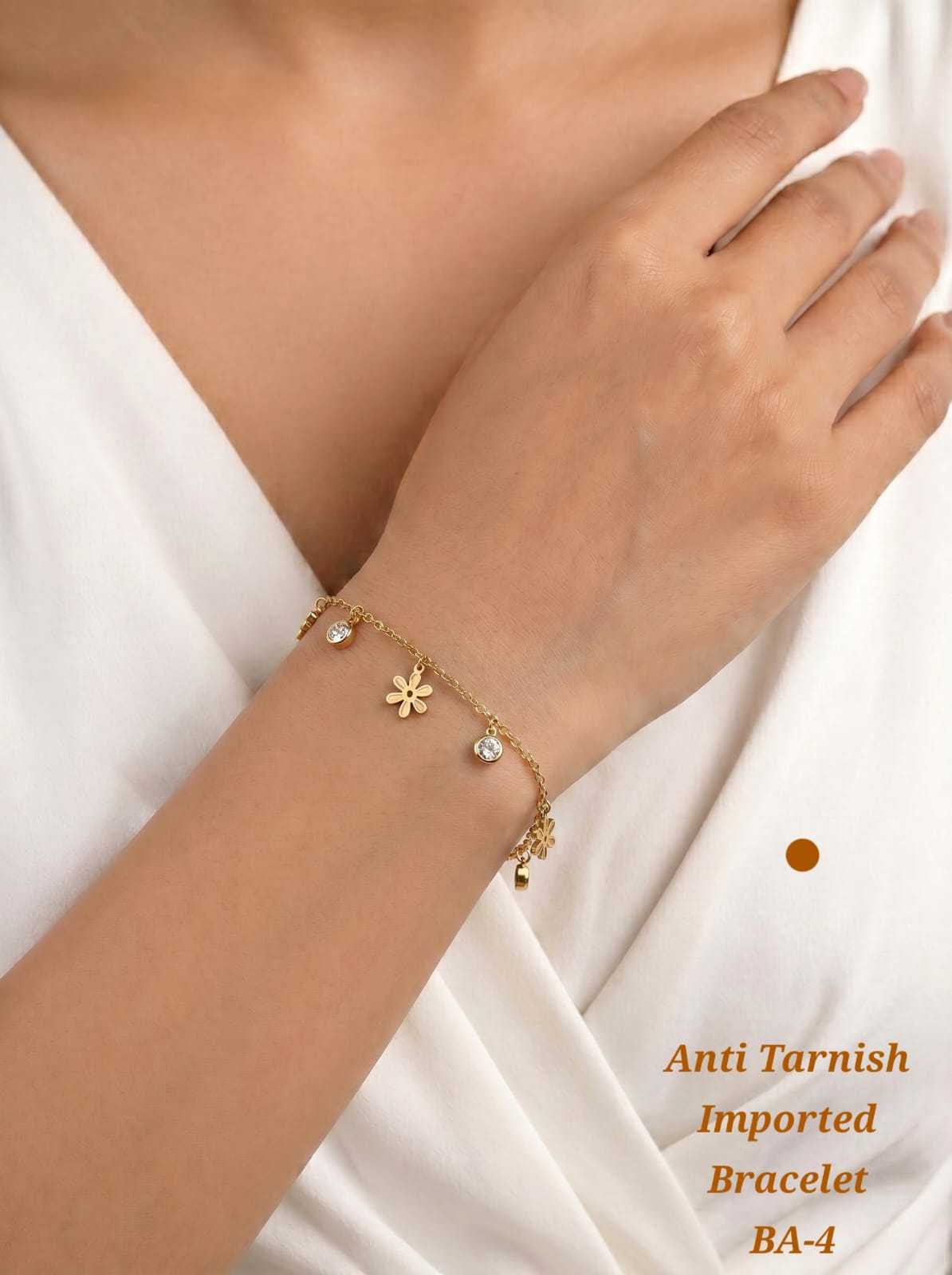 Anti Tarnish Minimalist Charm Bracelet