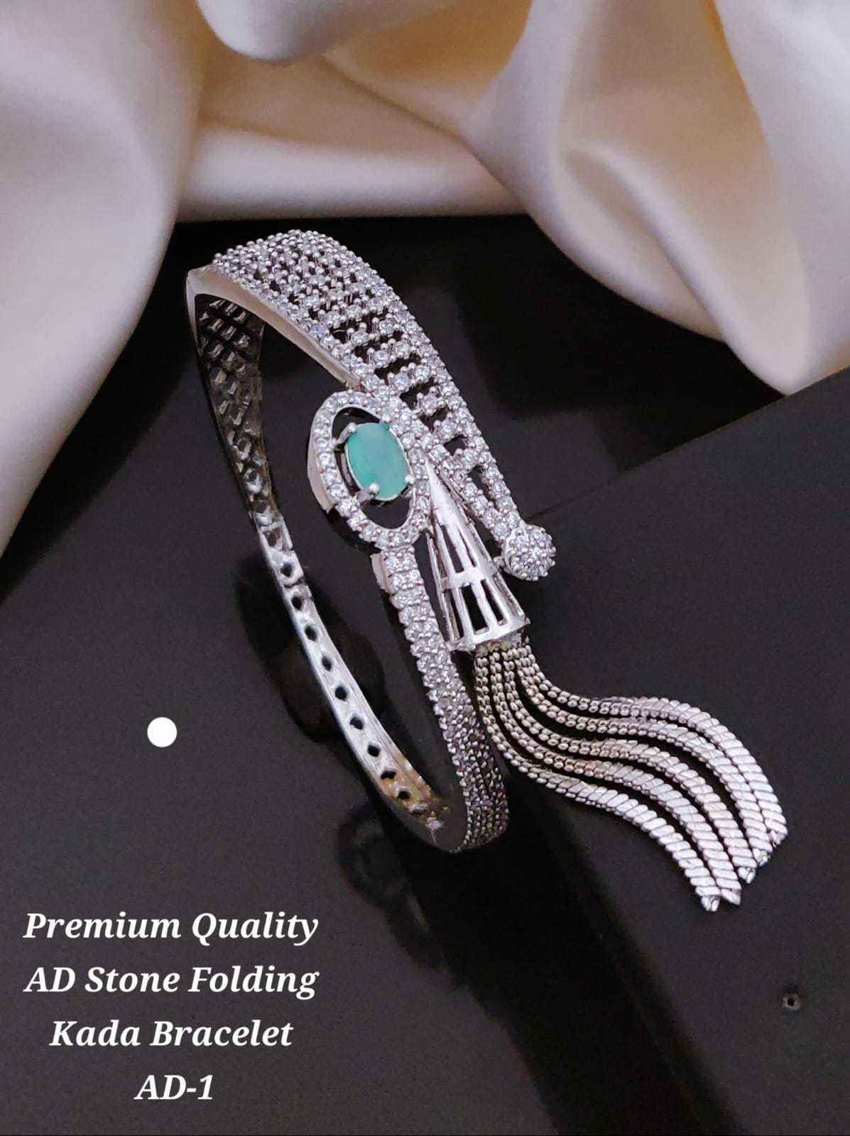 Antique Bangle Pair with Carved Stone Panels