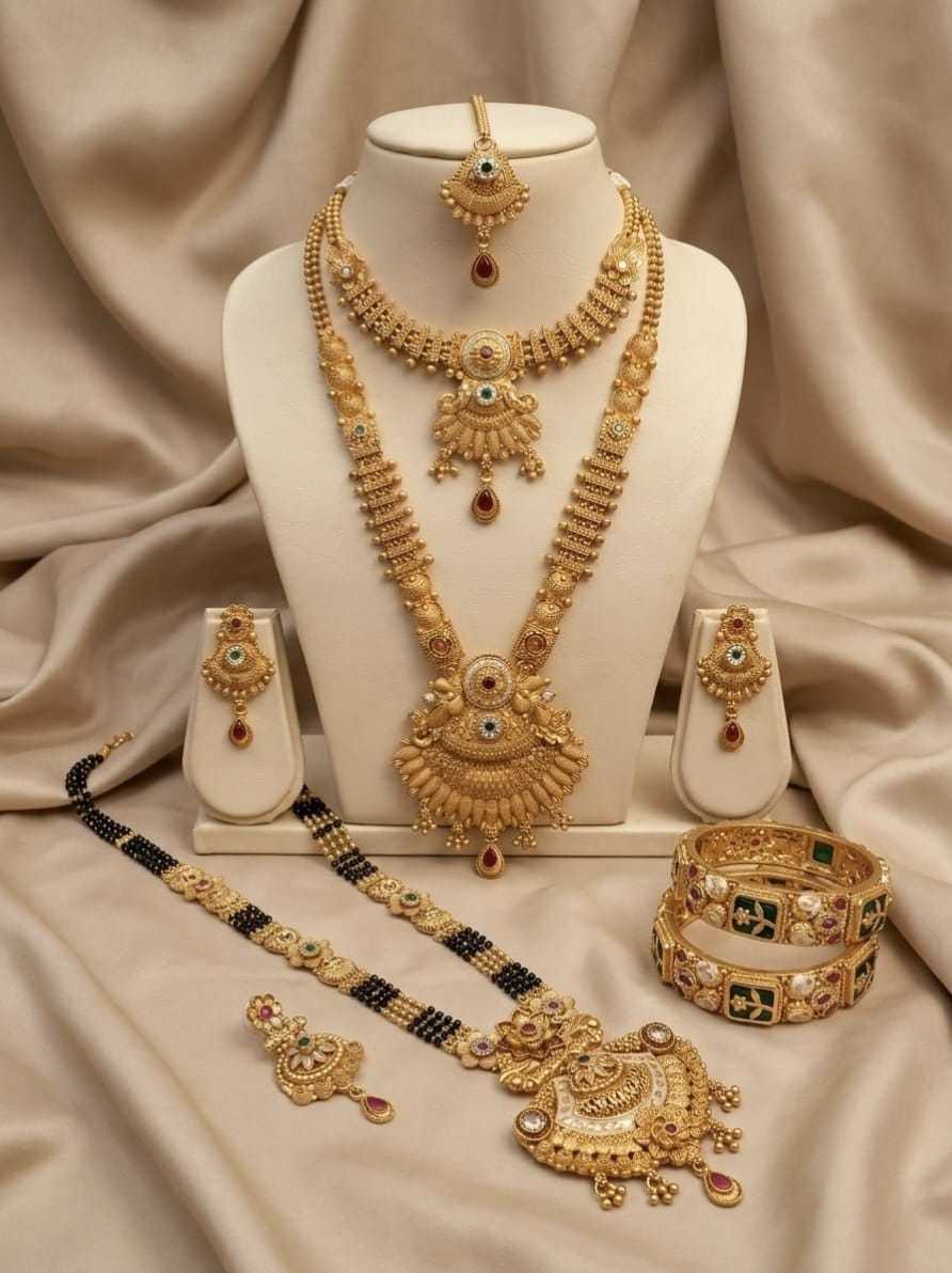 Antique Bridal Temple Haram & Choker Set