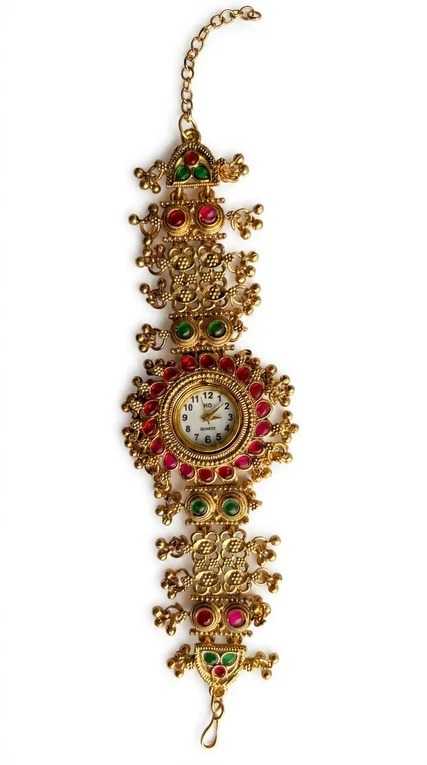 Antique Jewellery Watch with White Numeric Dial