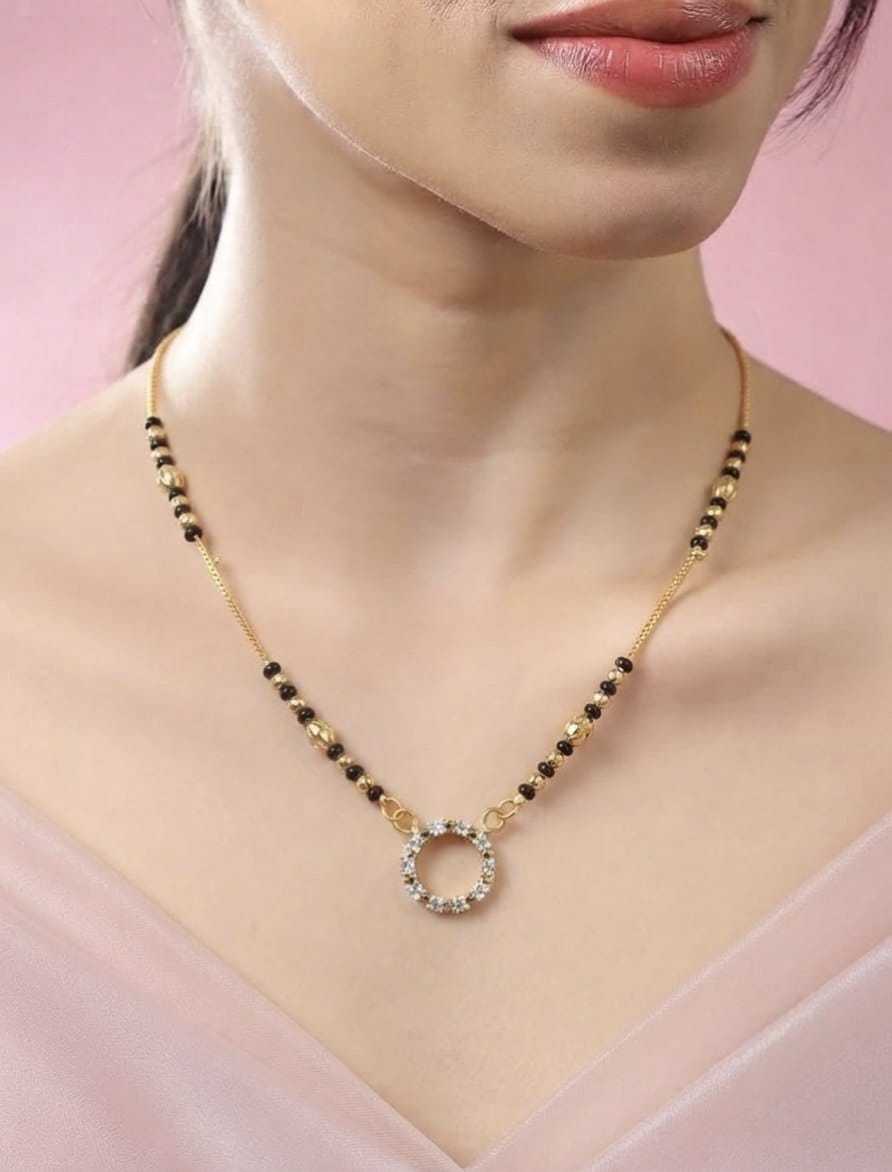 Black & Golden Bead Mangalsutra Chain