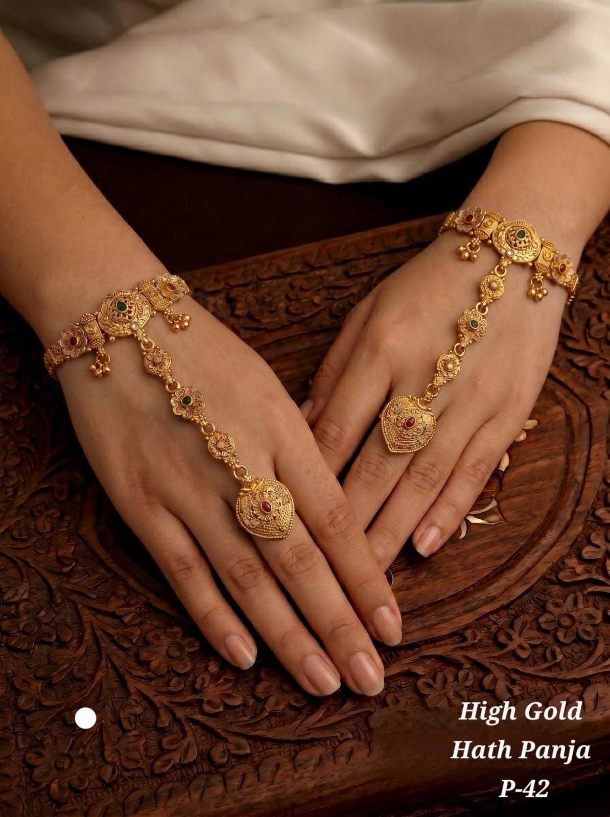 Bridal Hath Panja Hand Harness Pair