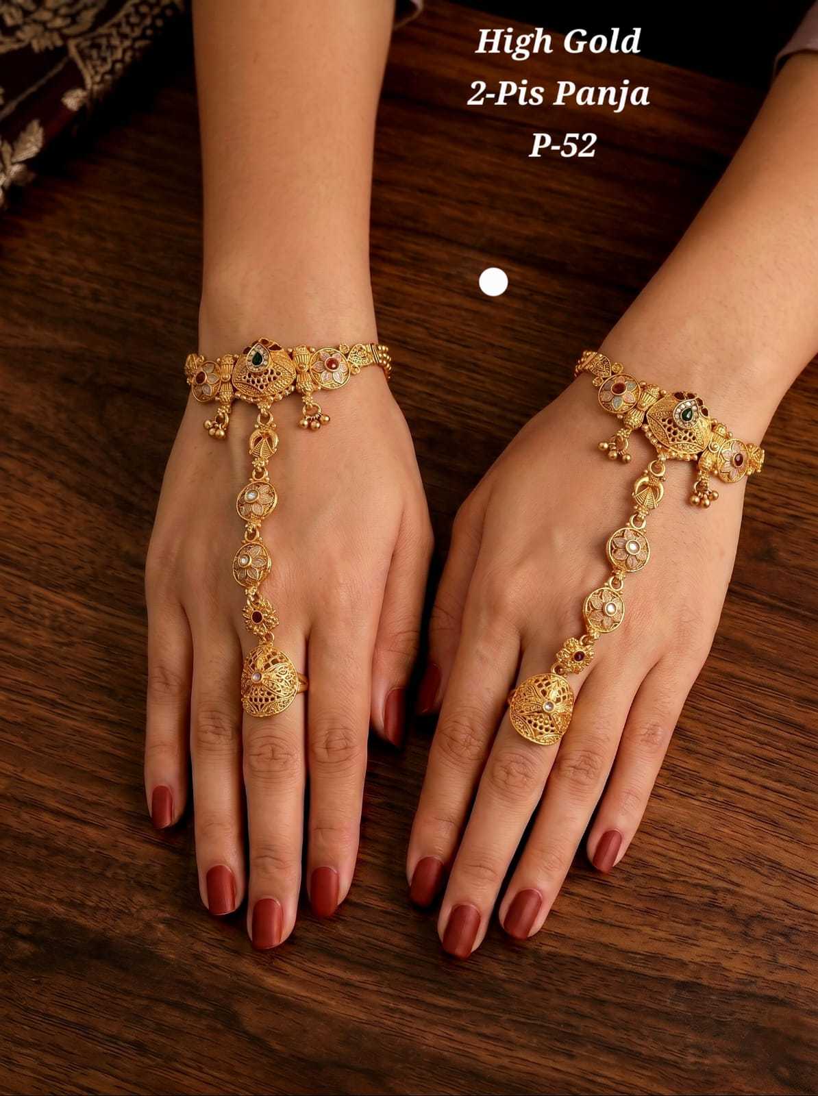 Bridal Hath Panja Hand Harness Pair