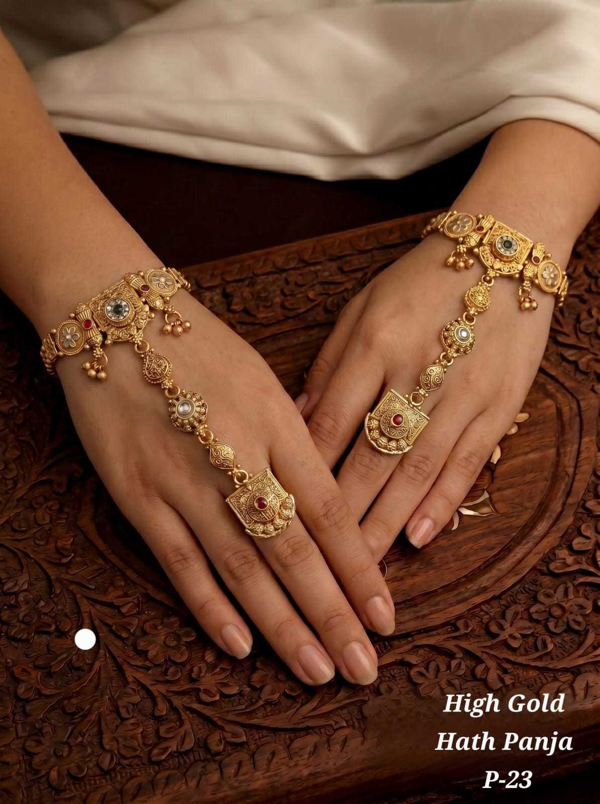 Bridal Hath Panja Hand Harness Pair