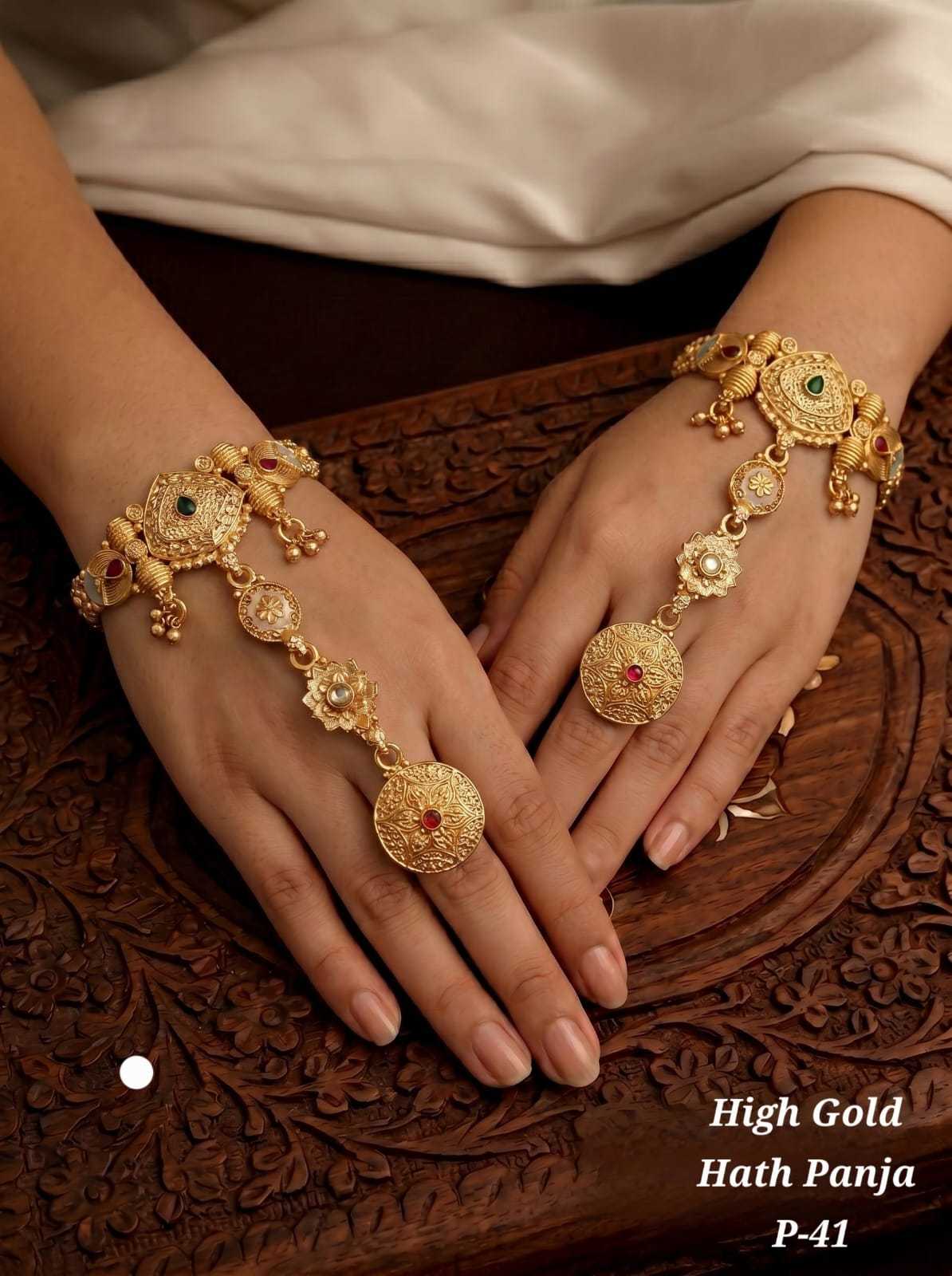 Bridal Hath Panja Hand Harness Pair