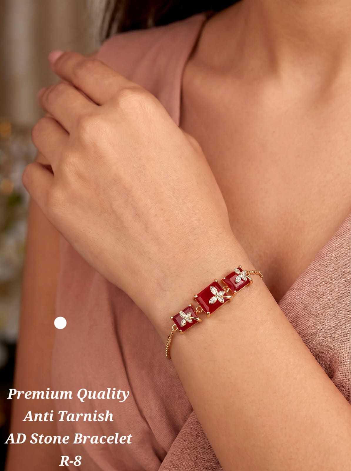 Butterfly Bracelet with Red Crystal Accents