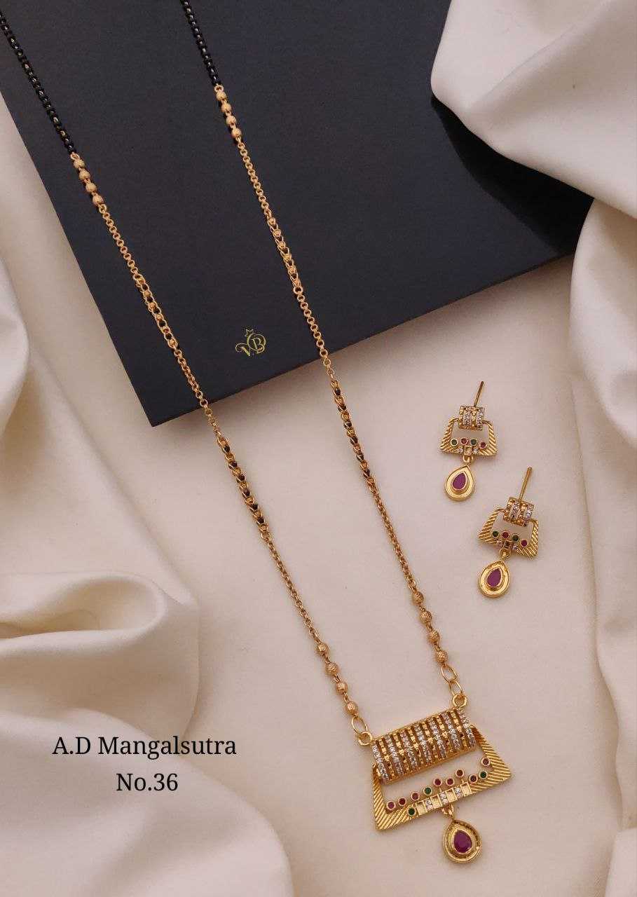 Contemporary AD Geometric Mangalsutra Set