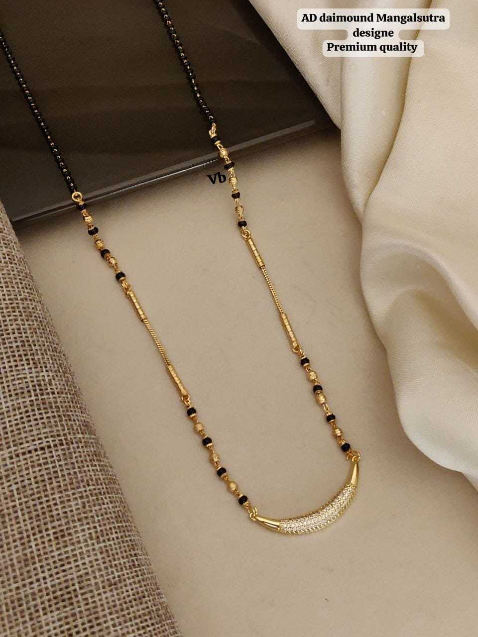 Daily Wear Mangalsutra with Solitaire Pendant