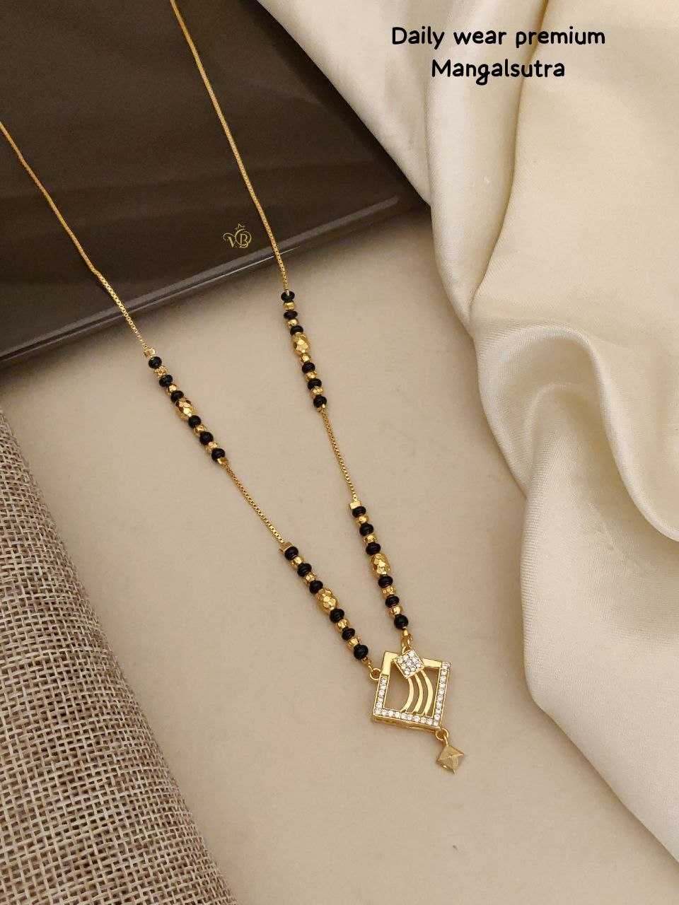 Daily Wear Premium Mangalsutra with Stone Drop