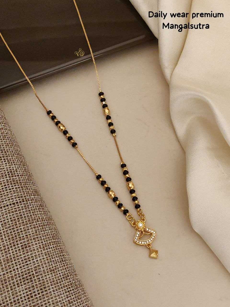 Daily Wear Premium Mangalsutra with Stone Drop