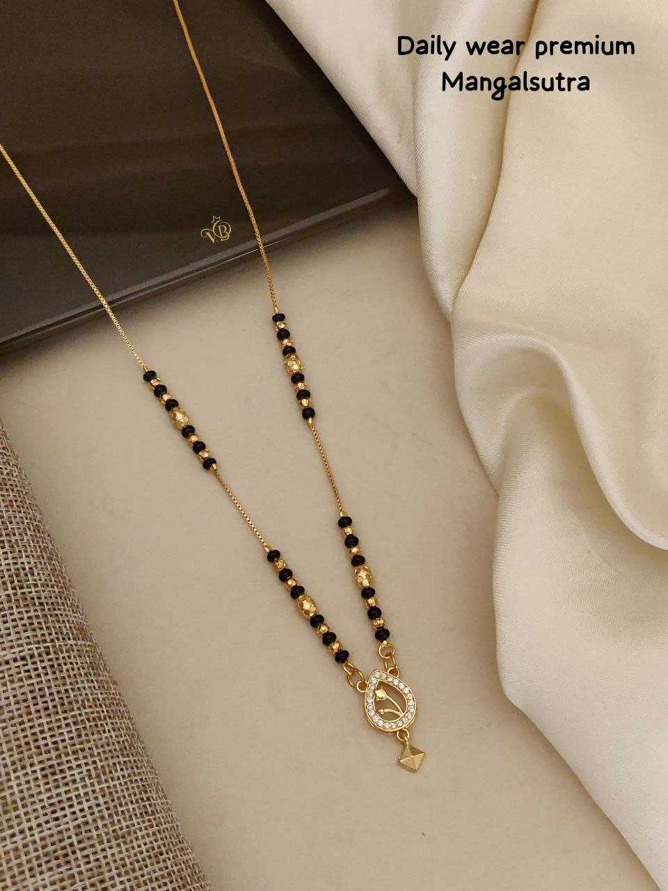 Daily Wear Premium Mangalsutra with Stone Drop