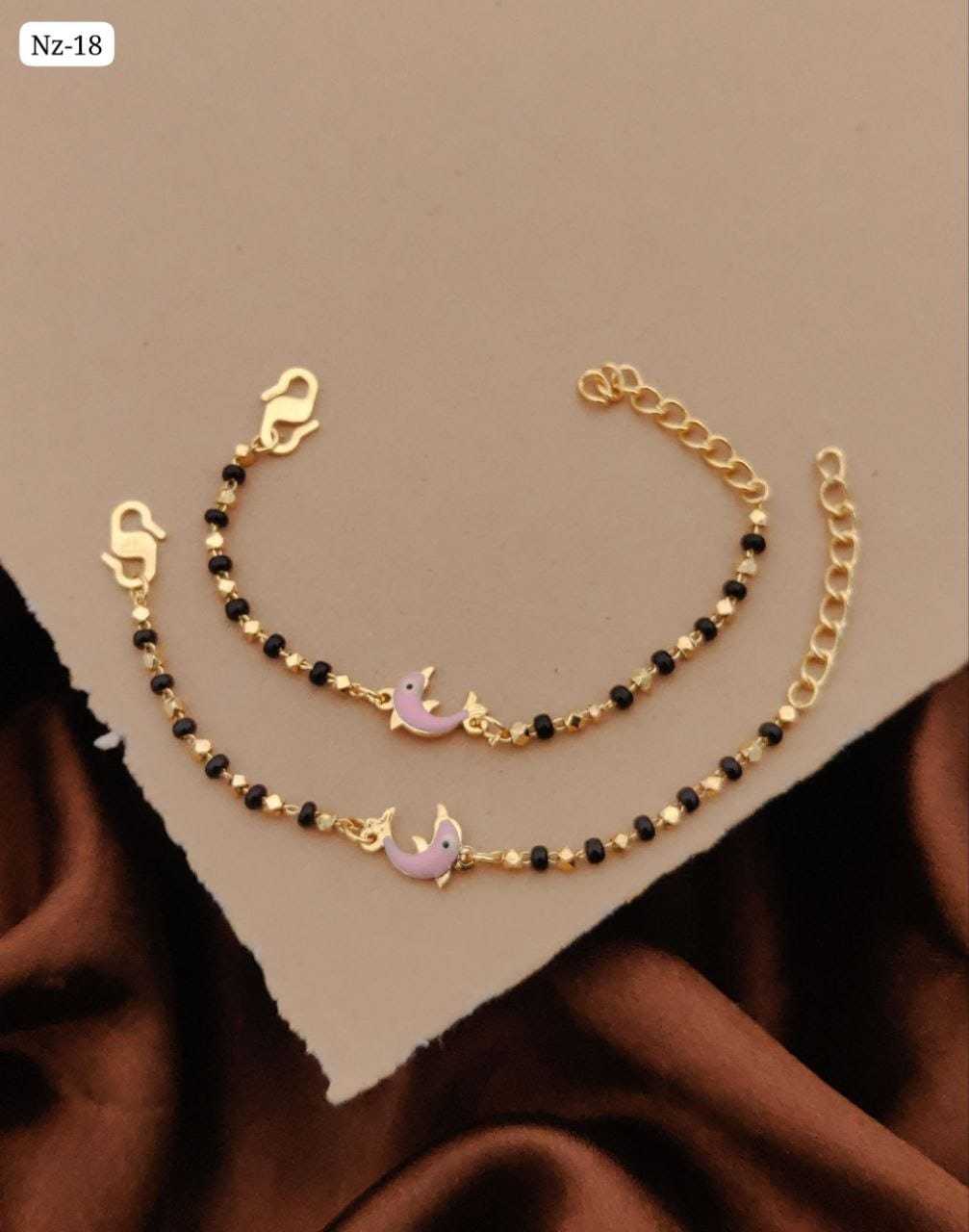Dolphin Charm Dual Strand Nazariya Bracelet