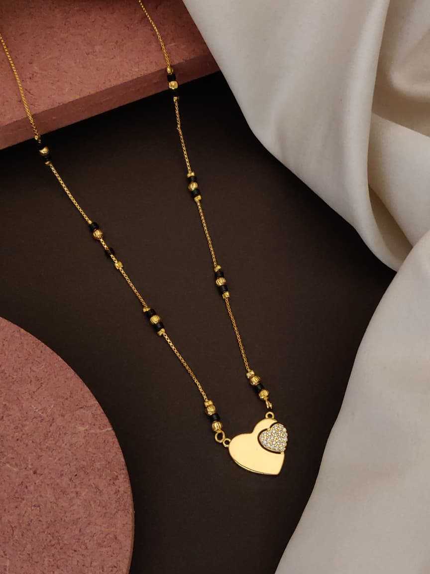 Dual Heart Pendant Short Mangalsutra