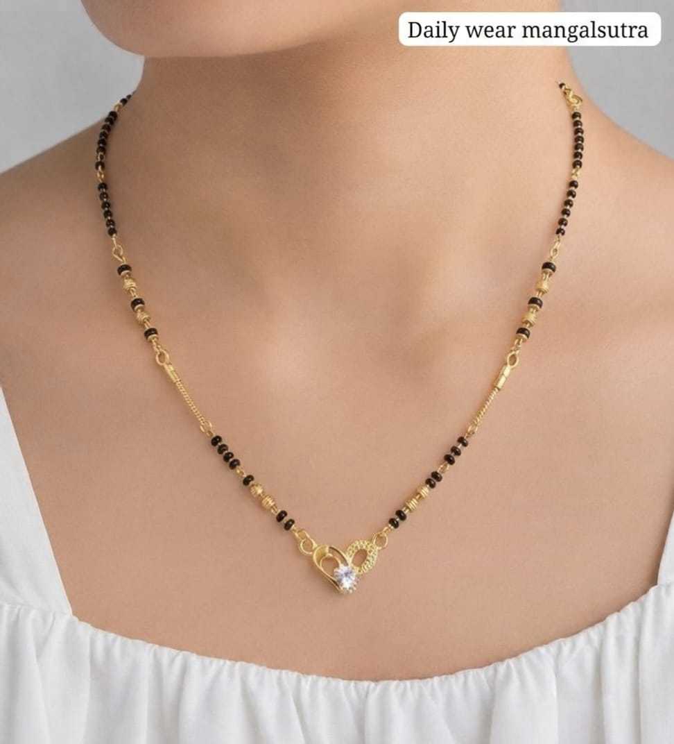 Elegant Square Pendant Daily Wear Mangalsutra