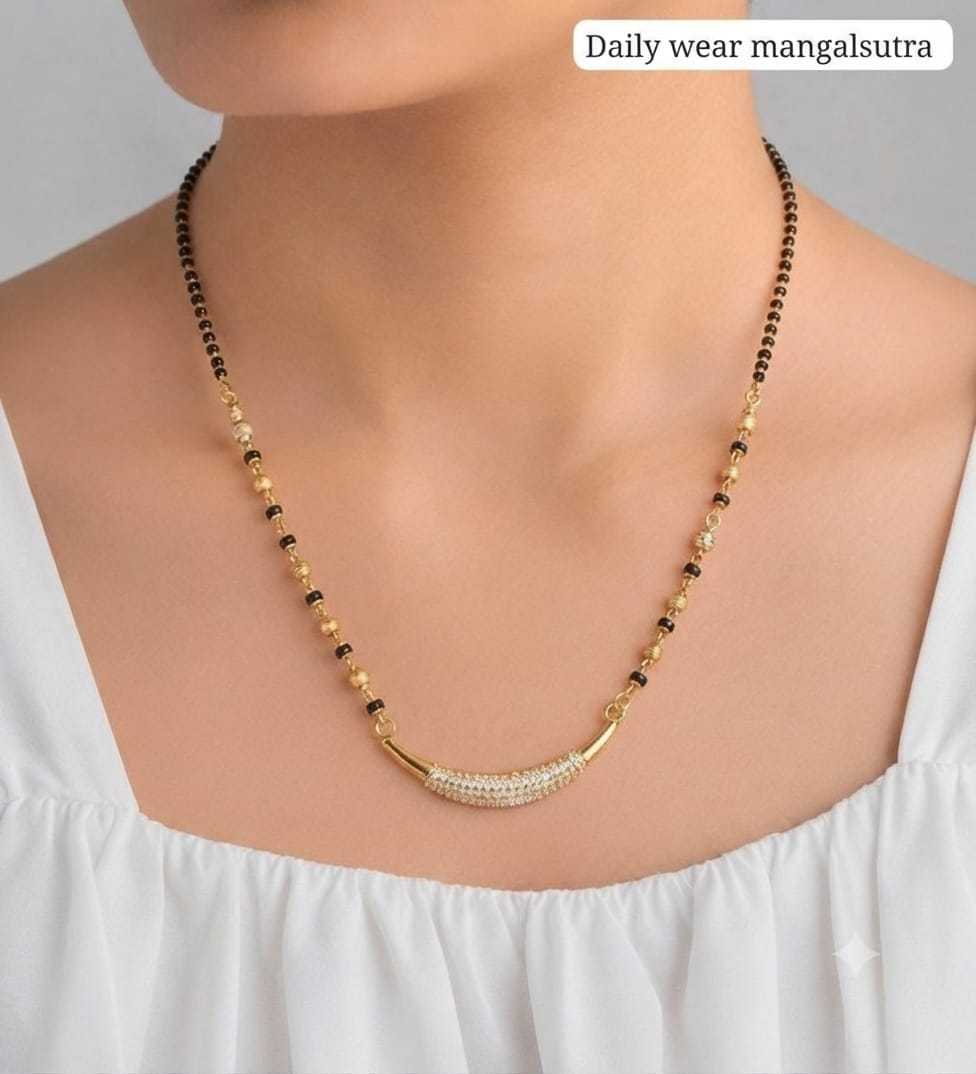 Elegant Square Pendant Daily Wear Mangalsutra