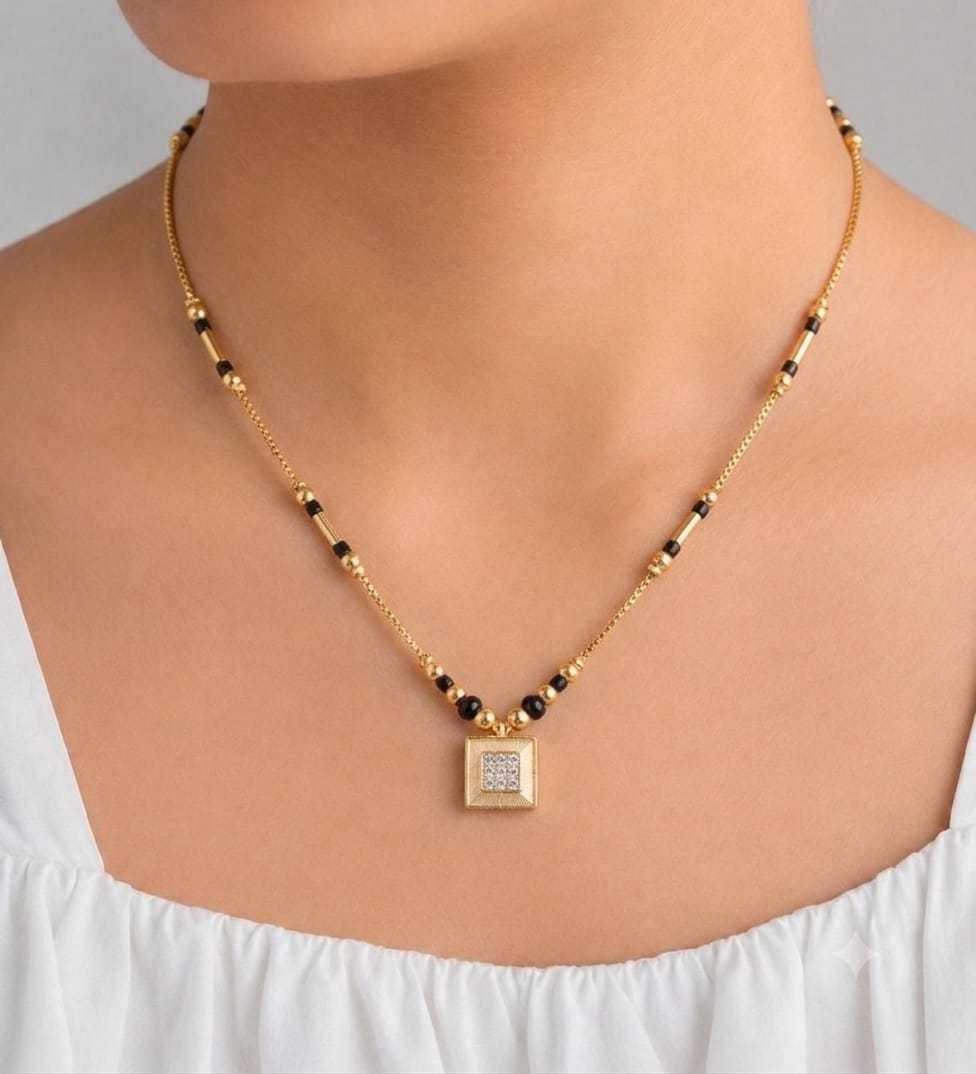 Fancy Chain Single Pendant Mangalsutra