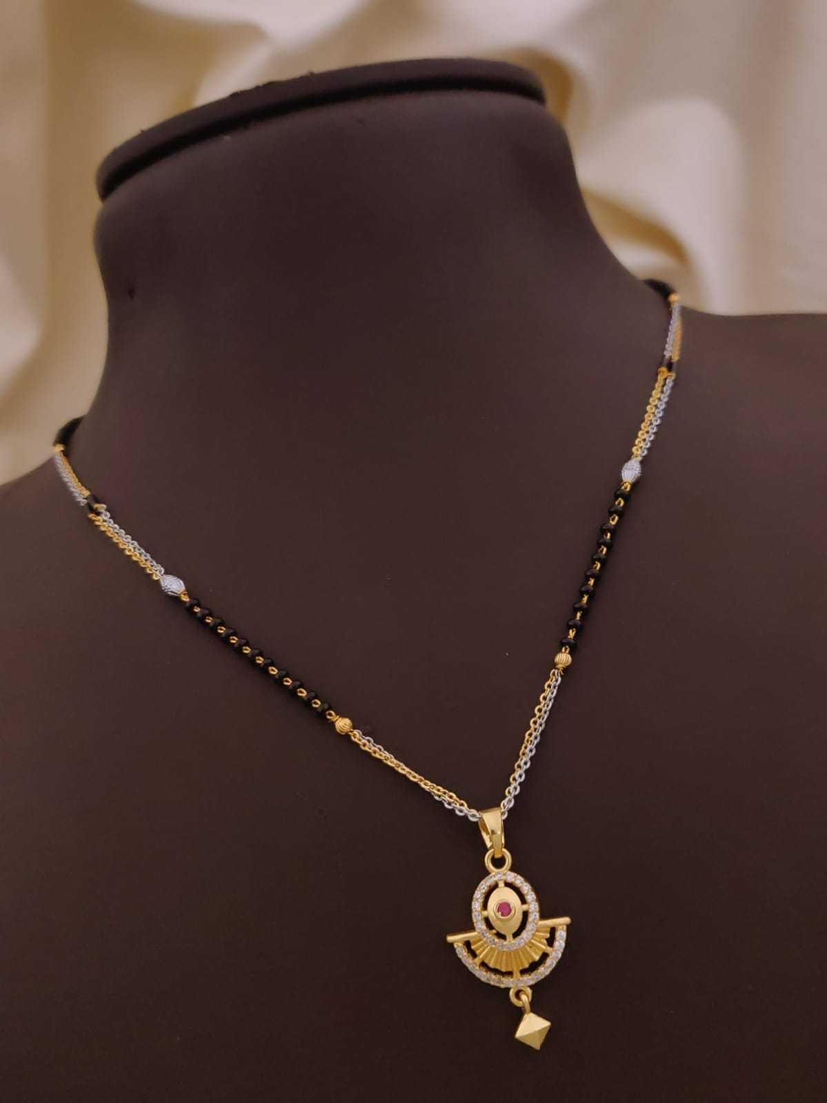 Fine Chain Daily Wear Mangalsutra with Petite CZ Pendant