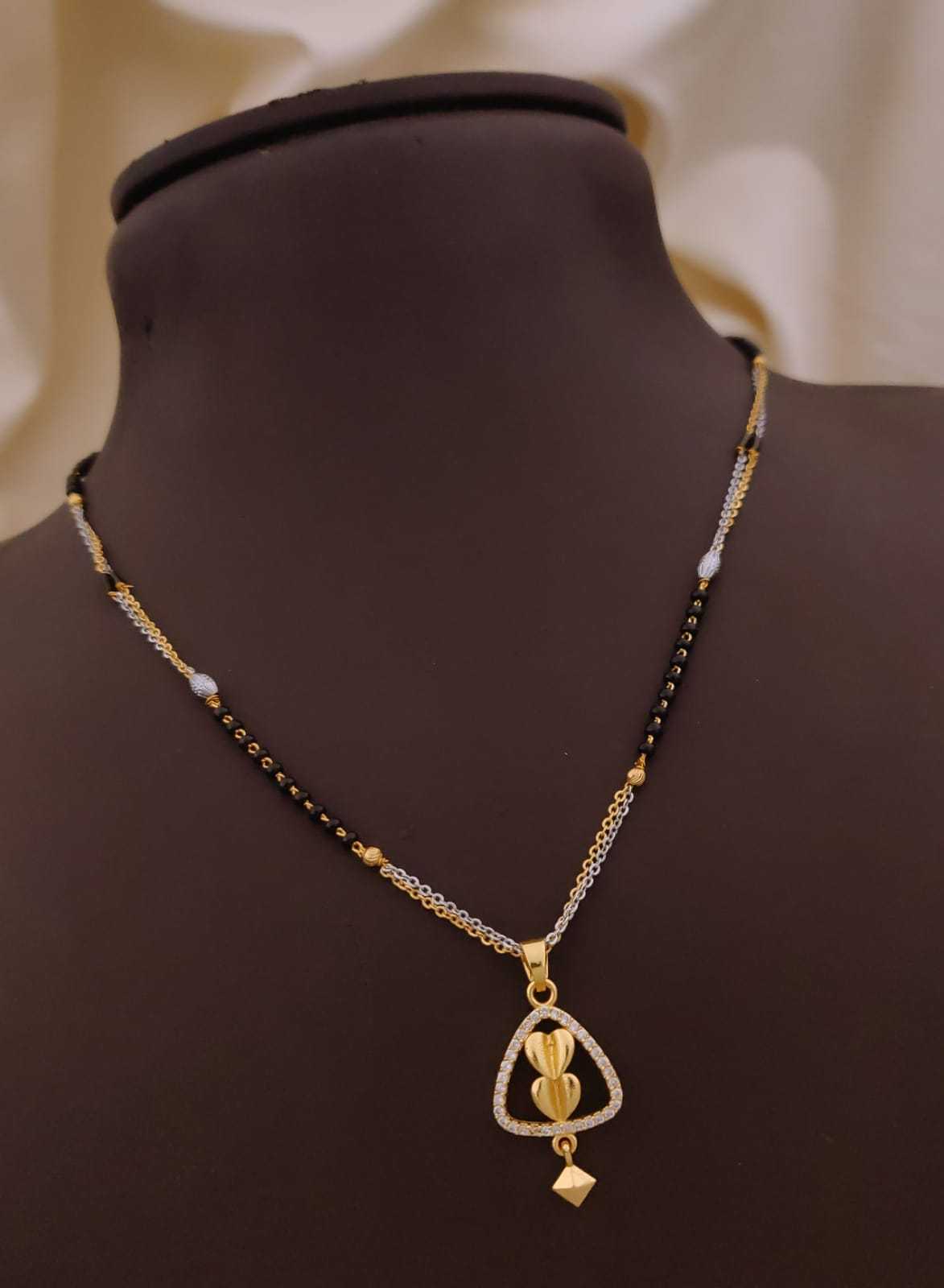 Fine Chain Daily Wear Mangalsutra with Petite CZ Pendant