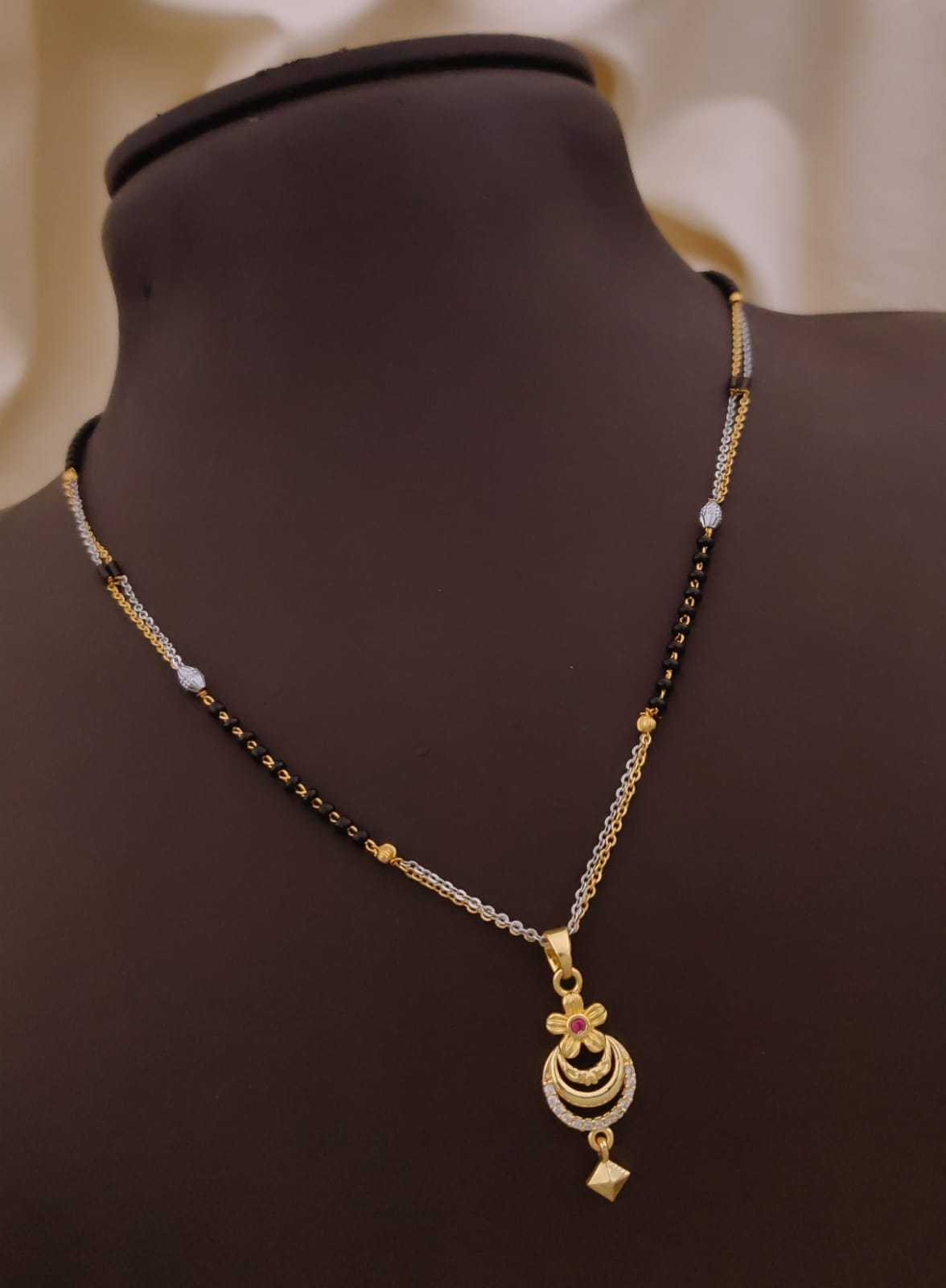 Fine Chain Daily Wear Mangalsutra with Petite CZ Pendant
