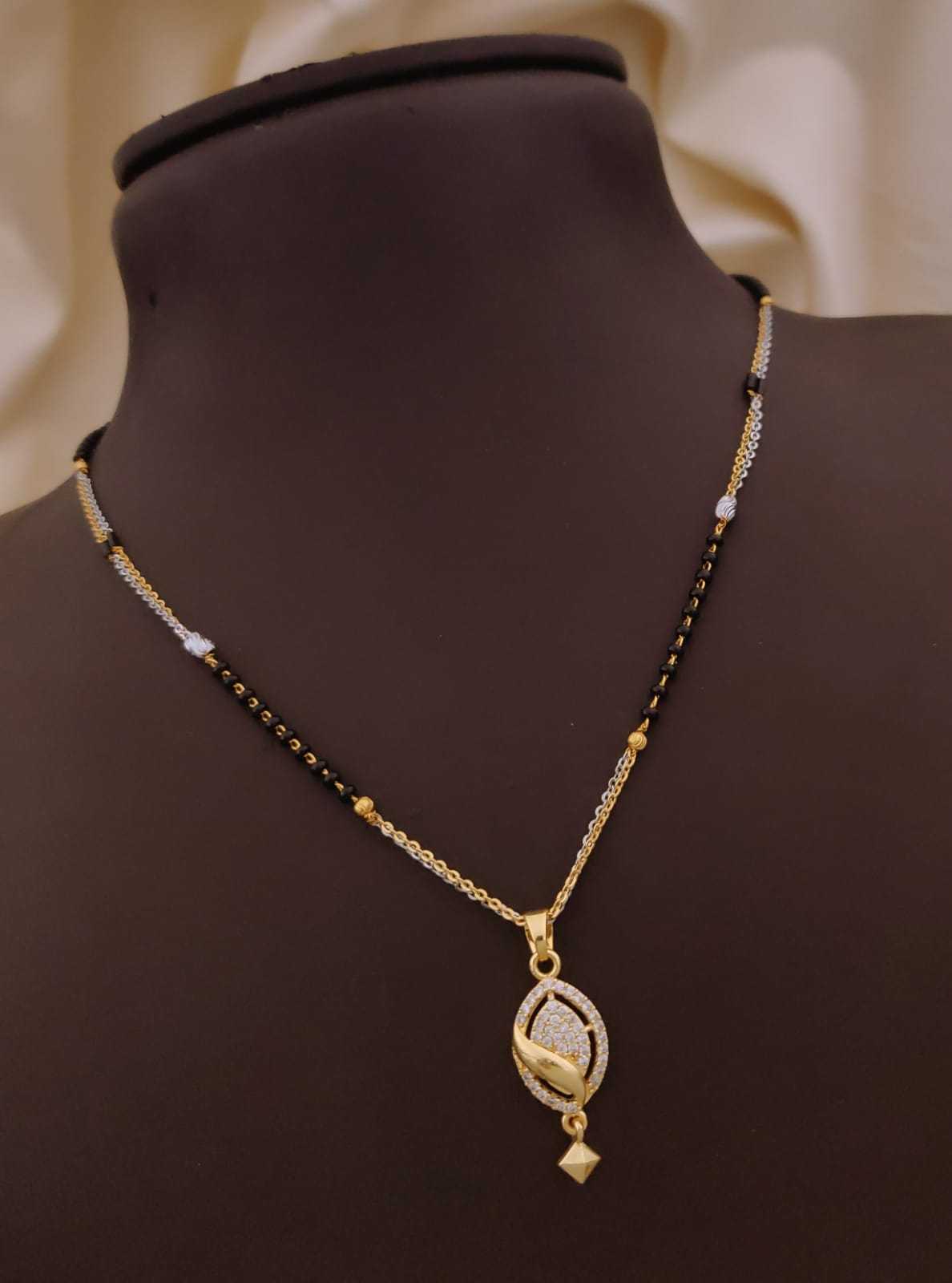 Fine Chain Daily Wear Mangalsutra with Petite CZ Pendant