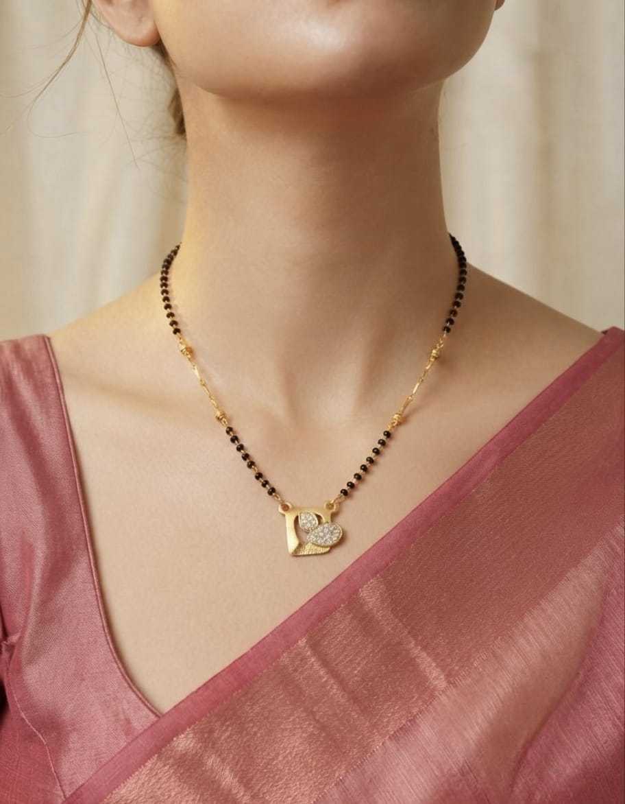 Fine Mangalsutra with Small Stone Pendant