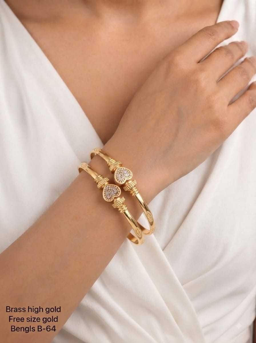 Free Size Designer Kada with Butterfly and CZ Motifs
