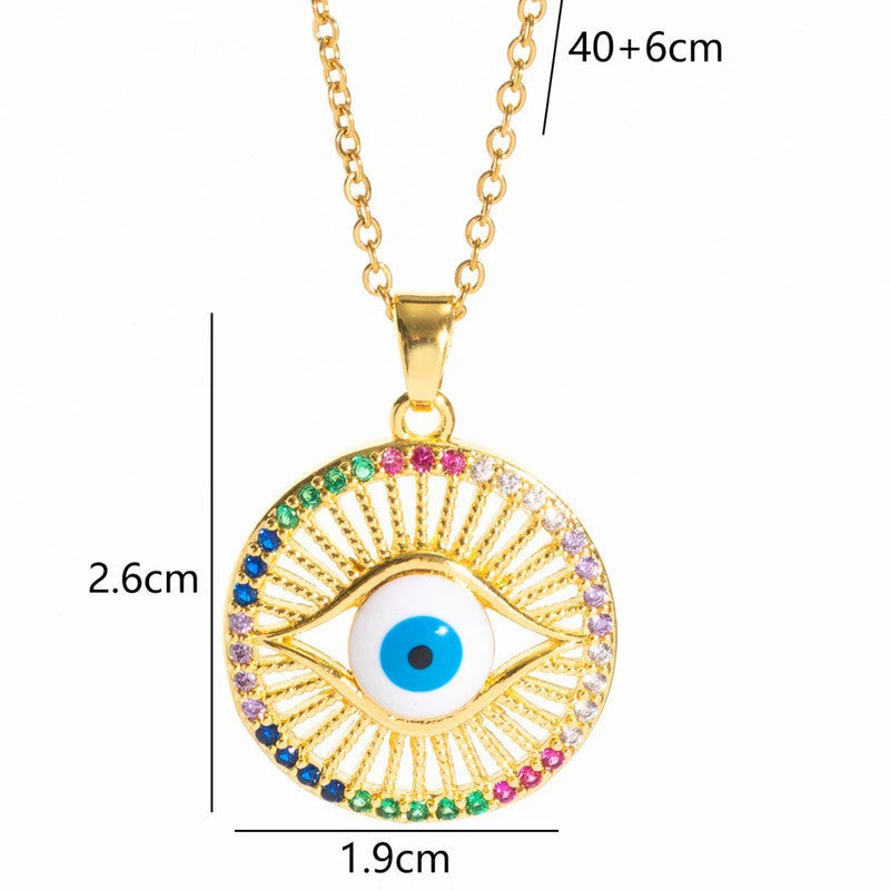 Pendant size 2.6 by 1.9 cm, chain 40 cm plus 6 cm extender