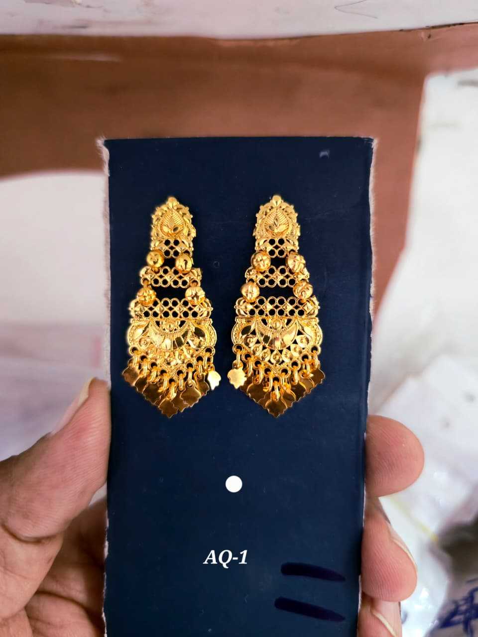 Gold Plated Traditional Jhumka Drop Earrings