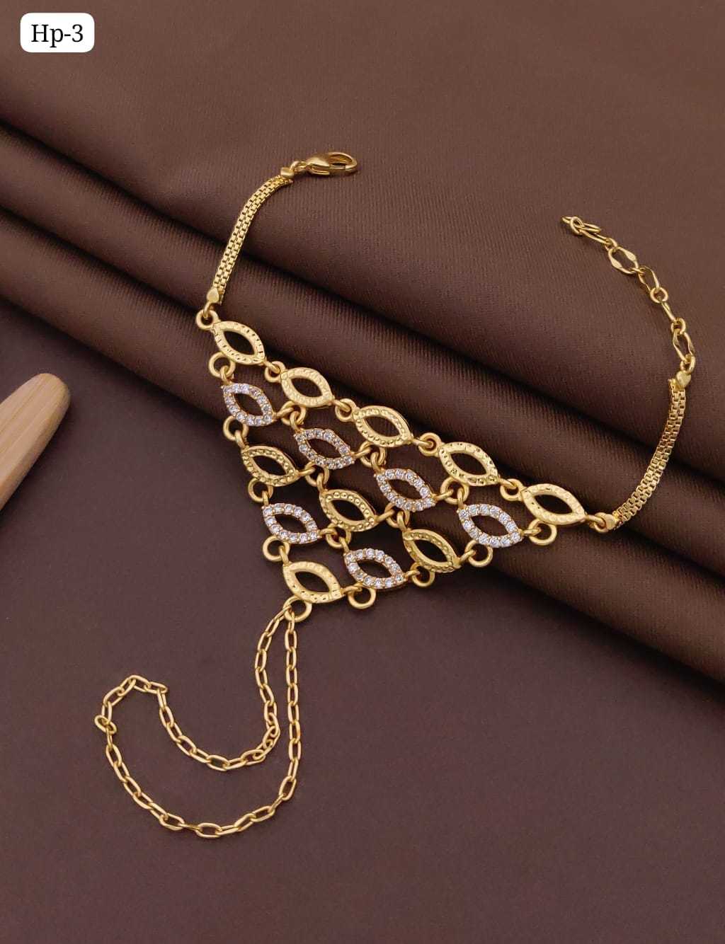 Hath Panja Hand Harness with Rectangular Stones