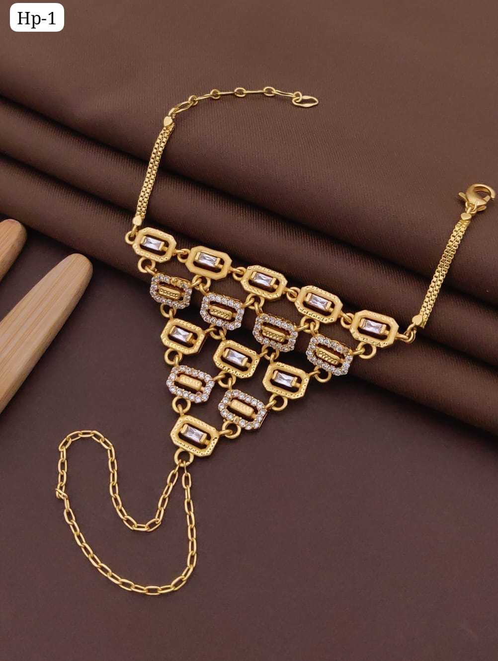Hath Panja Hand Harness with Rectangular Stones