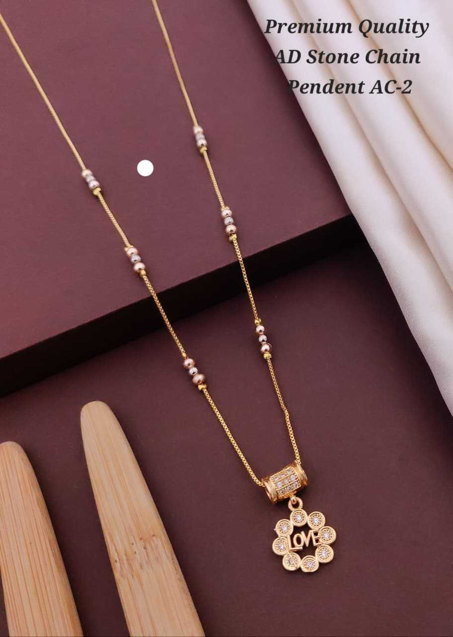 Heart Love Pendant Chain with Bead Stations