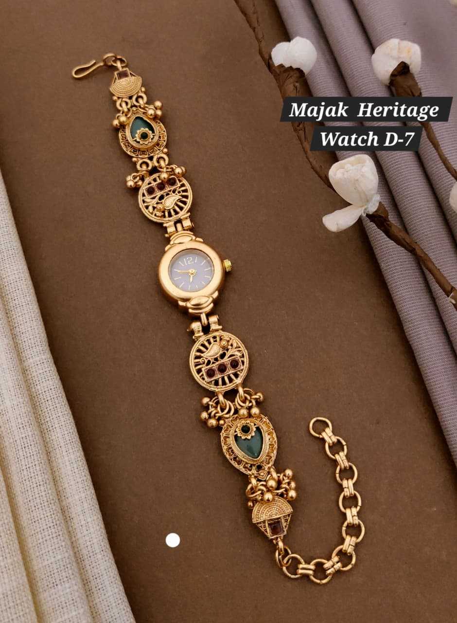 Heritage Watch with Kundan Enamel Band