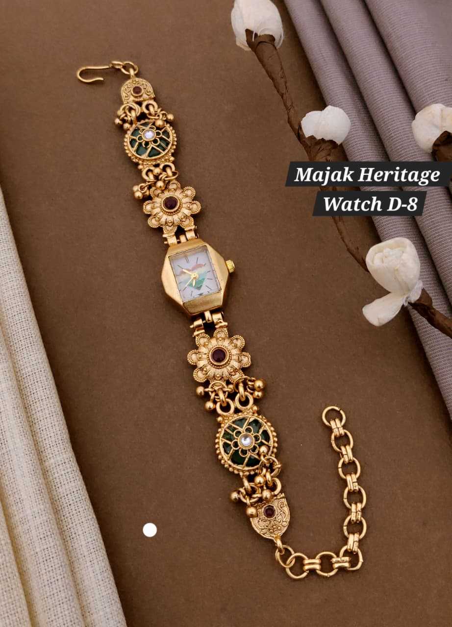 Heritage Watch with Kundan Enamel Band
