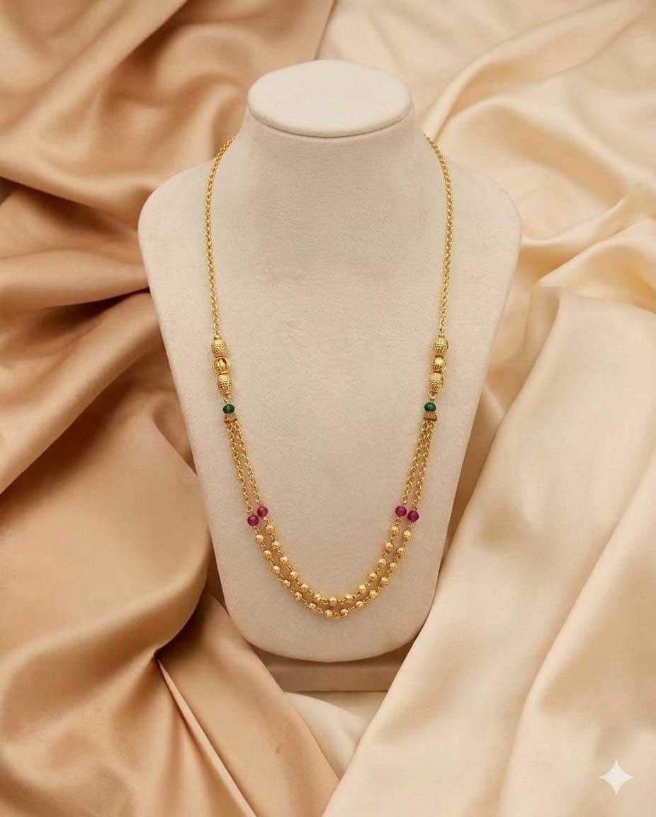 High Gold Multi Layer Mala Necklace