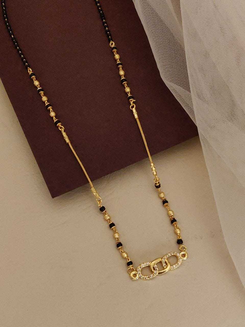 Interlocking Crystal Ring Mangalsutra
