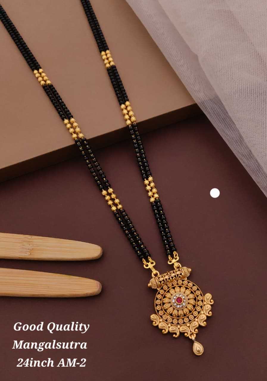 Intricate Pendant Mangalsutra with Drop Bead