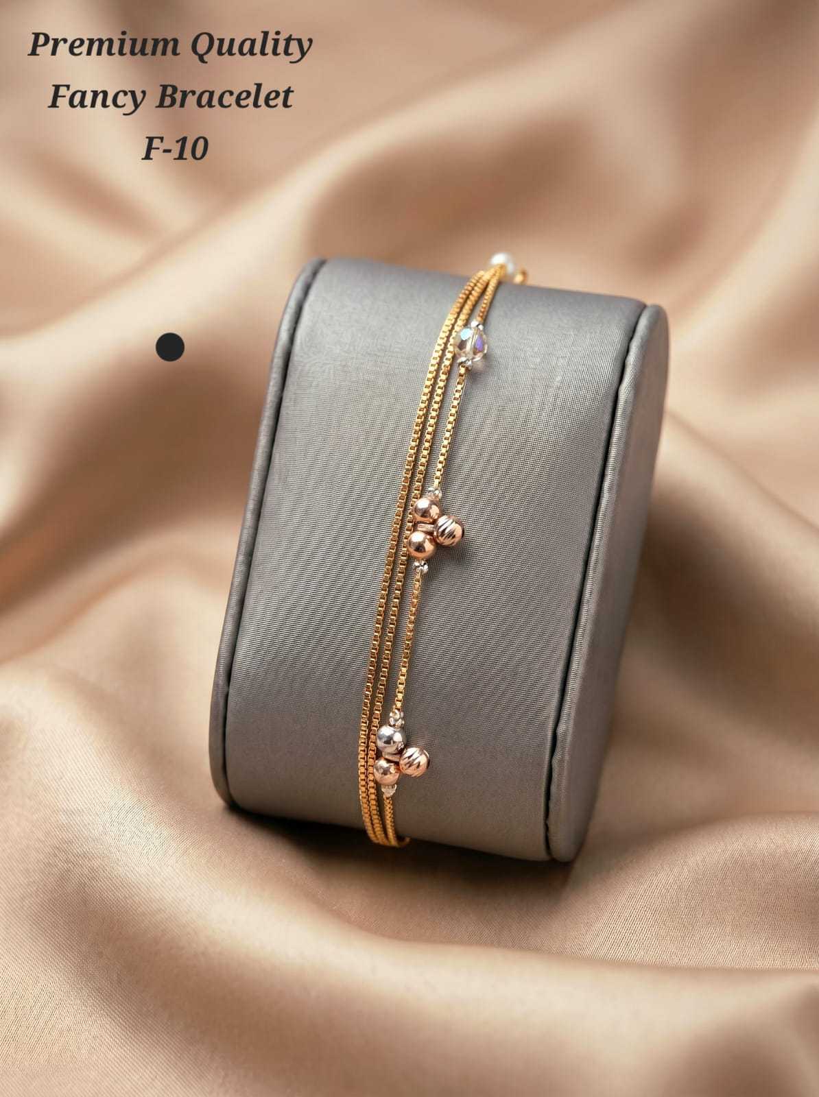 Layered Multi Strand Bracelet in Warm Gold