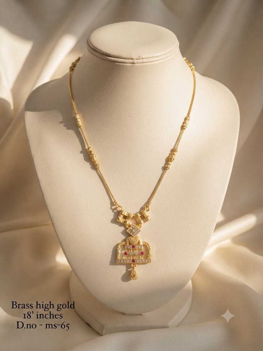 Lovebird & Floral Ruby Pendant Necklace