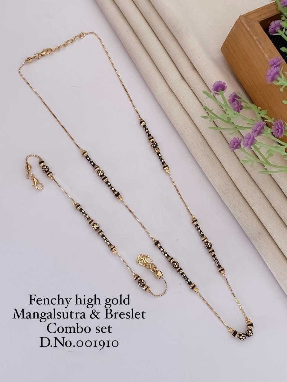 Mangalsutra & Bracelet Combo with Floral Stations