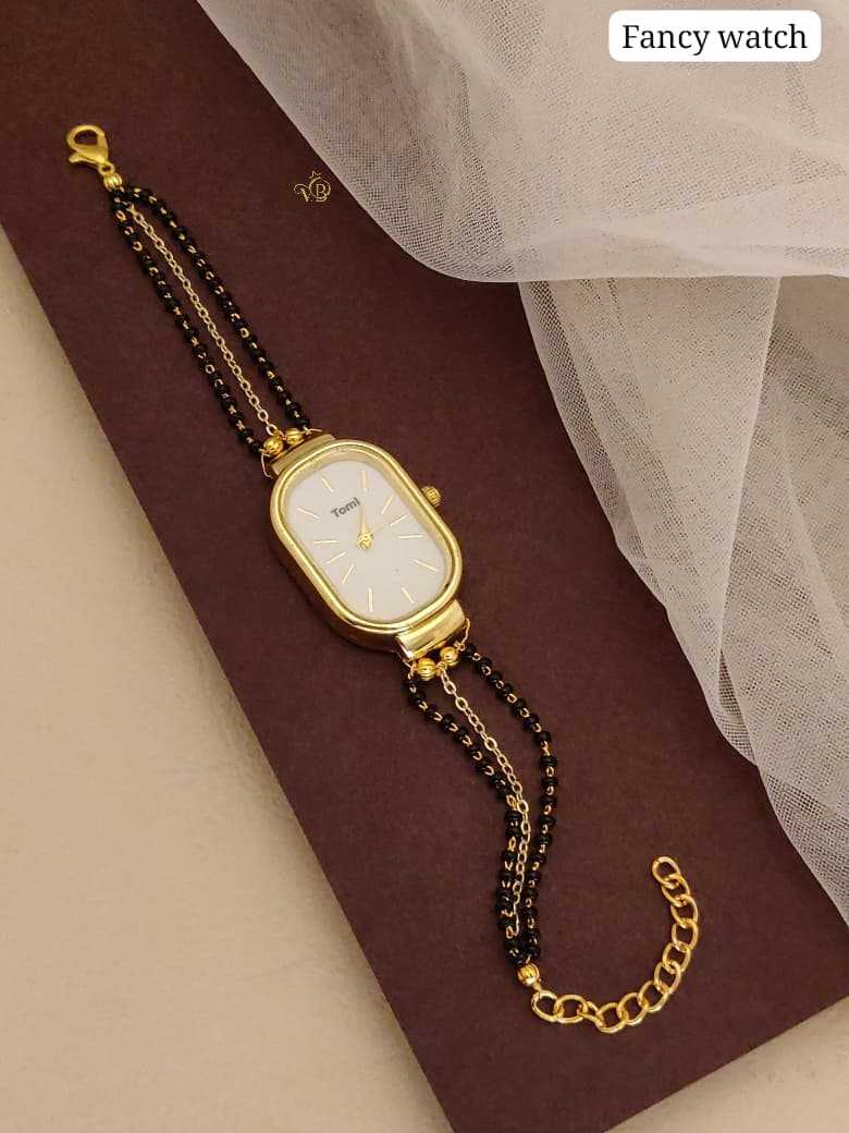 Mangalsutra Chain Watch in Traditional Gold
