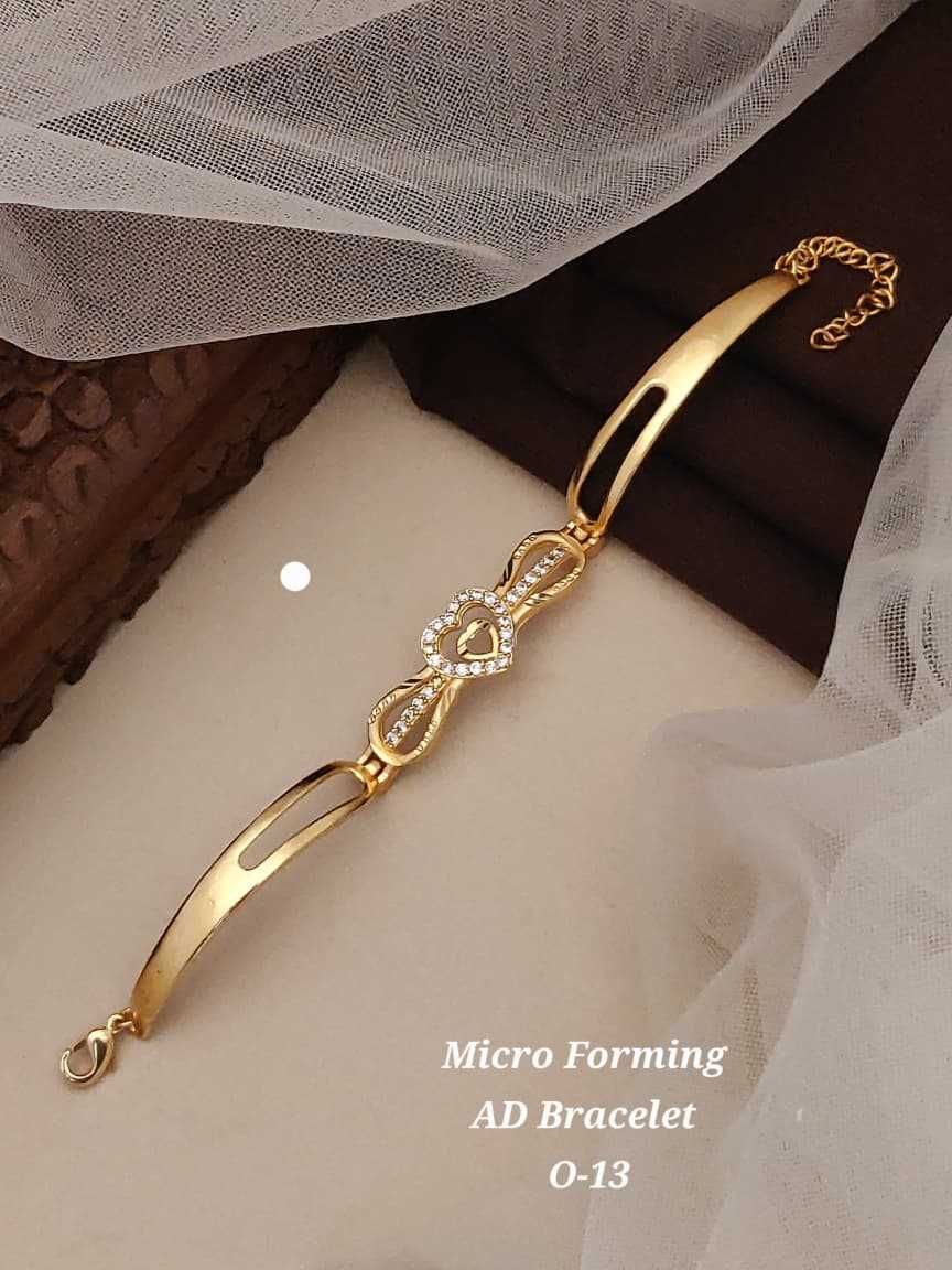 Micro Forming AD Bracelet in Gold Finish