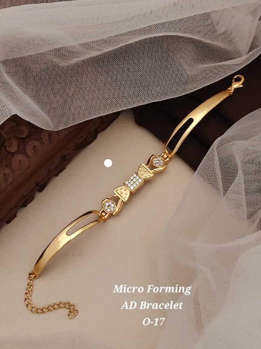 Micro Forming AD Bracelet in Gold Finish