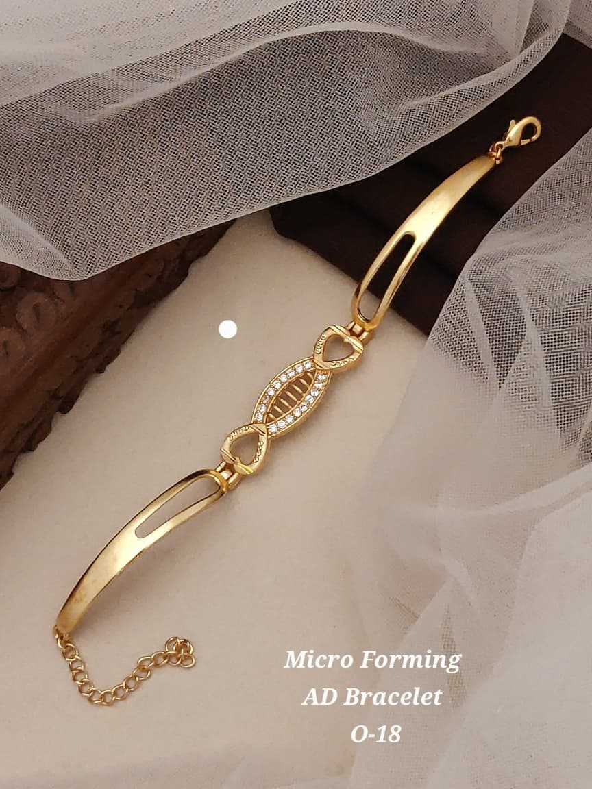 Micro Forming AD Bracelet in Gold Finish